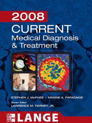 cover image of Current Medical Diagnosis & Treatment 2008